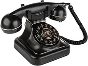 Sangyn Retro Landline Telephone Classic Rotary Design Old Fashioned Corded Desk Phone for Home and Office
