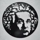 Vinywoody Vinyl Record Silhouette Albert Einstein Genius Decor Gift