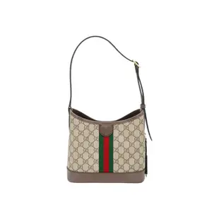 Gucci Ophidia GG 帆布肩背包(781402-棕)