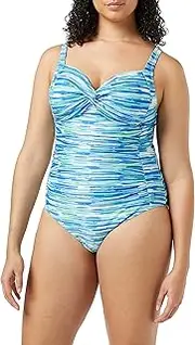 [REGATTA] Sakari Costume One Piece Swimsuit, Seascape Brushstroke, 12