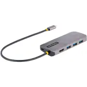 StarTech.com USB Type C Docking Station for Monitor/Notebook/Workstation - 100 W - Space Gray - Portable - 1 Displays Supported
