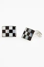 David Donahue Checkerboard Cuff Links