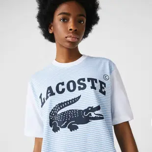 [實圖] Lacoste T 恤白藍 SOC VNXK - 100% Crocodile COTTON