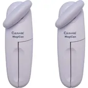 2x Culinare Magican Stainless Steel Kitchen Tin Can Opener Manual Handheld White