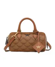 MCM Ella Mini Lauretos Boston Bag One size Brown
