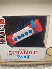 Hasbro Electronic Scrabble Twist Handheld The Pass & Play Word Game