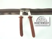 YKK Coil Zipper Tape #10 - 1 yard Walnut zipper, 2 Sliders & 2 Leather Pulls