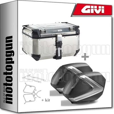 GIVI CASE TREKKER OUTBACK OBKN58A + SIDE CASE V37NT HONDA CB 500 X 2020 20
