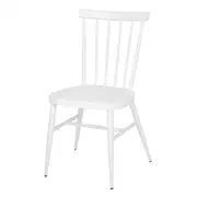 Bolero Windsor Aluminium Chairs White (Set 4)