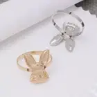 4pcs Metal Bunny Napkin Holder Multipurpose Napkin Buckles Wedding Dinner Table