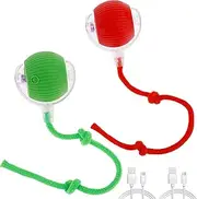 1/2Pcs Automatic Pet Rolling Ball USB Rechargeable Electric Pet Ball Toy Interactive Cat Ball Toy Smart Self Rolling Dog Ball Toy Safe Electric Dog Ball 4 Modes for Pet Cat Dog Fulasun.(Style 1)