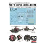 【喵喵模型坊】AFV CLUB 1/35 國軍空騎旅 AH-1W 超級眼鏡蛇 攻擊直昇機 水貼 ( TW60024)