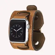 Leather Apple Watch Band, Strap for iWatch Strap 1 2 3 4 5 6 SE 7, 38/40/42 mm,
