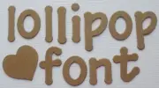 LOLLIPOP FONT - Lowercase Alphabet Letters Bare Chipboard Die Cuts - 62 Pc