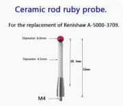 CMM Machine 6mm Ruby wireless probe A-5000-3709 thread M4 edge-find needle 50mm