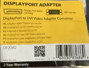 NEW- StarTech DisplayPort MaleTo DVI Female Adapter, Black, DP2DVI2