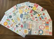 Echo Park Chipboard Phrases/Accents Summer Beach Pool (set of 7)