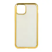 For iPhone 12 Pro Max Case, Ultra-thin Plating TPU Shielding Soft Case, Gold