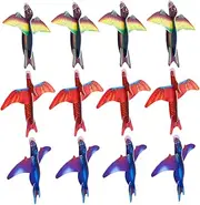 ERINGOGO 48Pcs Dinosaur Foam Airplane Easy to Throw Gliders for Fun Flying Airplane Models Assortment Birthday Present Random Color