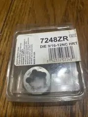 Hanson 9/16"-12NC Carbon Steel Hexagon Die USA Made