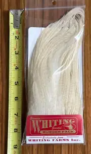 Whiting Bugger Pack, White, Fly Tying