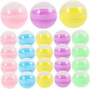 50pcs Openable Plastic Capsules Refillable Vending Machine Containers for Party Favors Candies Smooth Storage