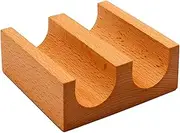 Ｂｅｓｇａ Wooden Sushi Holder Sushi Hand Roll Holder Decoration, Taco Display Stand Rack Presentation Platter for Restaurant, Bar, Home , 2 Grid
