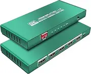 GiantMatrix HDMI Splitter 1 in 4 Out 4K 120Hz Hue Sync Box - 8K HDMI 2.1 4-Way Splitter for PS5
