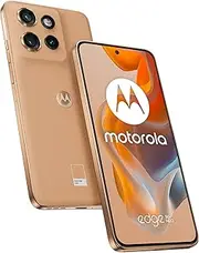 Motorola edge50 neo Smartphone (6.36" Super HD Display, 50MP Camera + Moto AI 12/512GB, 4310mAh, Android 14) Lattè (Vegan Leatherette) + Phone Holder