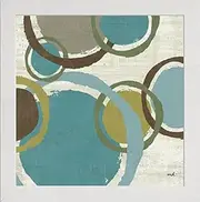Frame Company Watson Range Vintage Bubbles II by Moira Hershey, Photo Frame - 12 x 12 Inches, White