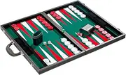 Philos Tournament 21-inch Backgammon Set - Briefcase Style with Green Surface