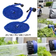 USA Expanding Expandable Flexible Garden Water Hose w Spray Nozzle 75, 100FT