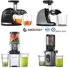 AMZCHEF Cold Press Juicer Slow Juicer Whole Fruit Extractor Vegetable Processor