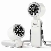 Portable turbine handheld fan, 9 m/s high speed, 5 wind speeds, rechargeable battery