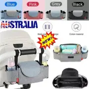 Baby Organiser Mummy Bag Storage Bottle Holder Buggy Pram Pushchair Stroller ATO