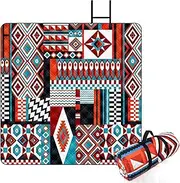Beach Blanket Waterproof - Thick Sandproof Picnic Blanket | Large Washable Outdoor Mat for Beach Camping Park Garden Yard Travel Resting Pad, Hiking, and Family Gathering Friends