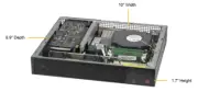 Supermicro SYS-E300-12C 1U Server (Comet Lake, X12SCV-LVDS + 180W power adaptor)