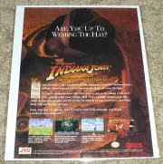 1994 Indiana Jones' Greatest Adventures, Vintage Print Ad/Poster, SNES Nintendo