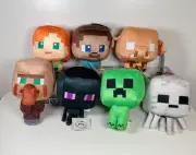 MINECRAFT The Movie Licensed Plush Cute Soft Toy ASSORTED Steve Alex Pigman 15CM
