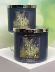 x2 Bath & Body Works Rain Drenched Leaves 3-Wick Candles