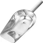 PEPLAYTAL Ice Cube Scoop Ice Scoop Ice Cream Scoop Dishwasher Safe Flat Bottom Scooper Shovel Ice Spoon Scoops Snow Scoop Heavy Scoop for Ice Scoopers Handled Small Flour Stainless Steel