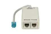 D-Link VDSL2+/ADSL2+ Microfilter/Splitter Telephone Splitter RJ-11 M 2x F Grey [DSL-16MF]