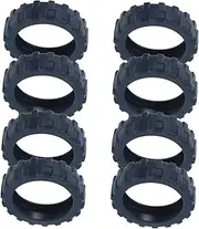 HOMOBABE 8pcs Travel Suitcase Wheel Covers Silicone Protector for Luggage Wheels Shock Absorbing Slip Noise Reducing Protection for Suitcase Mobility
