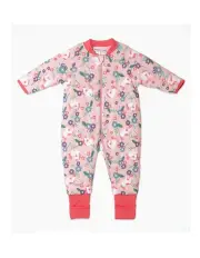 [Snugtime] Lined Footless Padded Blanket Sleeper in Pink
