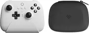 8Bitdo Ultimate Bluetooth Controller with Charging Dock and Travel Case, Wireless Gamepad with Hall Sensor Joystick, Compatible with Switch, Steam Deck and Window 10 (White)