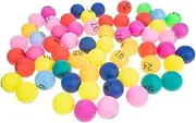 DINHEAROM 90pcs Numbered Plastic Balls for Raffle Bingo Party Games Carnival Prizes Event Draws Activities Mini Game Balls Easy to Use