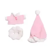 3x Plush Doll Pajamas Costumes Pendant Doll Detachable Pendant Cloth Clothes