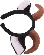 VALICLUD Plush Sheep Horns Headband for Adults Comfortable Animal Ears Hair Accessory for Halloween Christmas Carnival Festival Parties Durable Whimsical Design