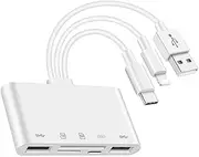 3-Wire 5-in-1 Multi-Function Card Reader SD Card Reader USB3.0 for/USB/Type C to SD TF Card Storage Card Reader Flash Drive OTG Adapter