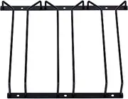 Dianoo Wine Glass Holder, Stemware Rack, Wine Glass Rack Under Cabinet with Screws, 27CM 3 Rows Black